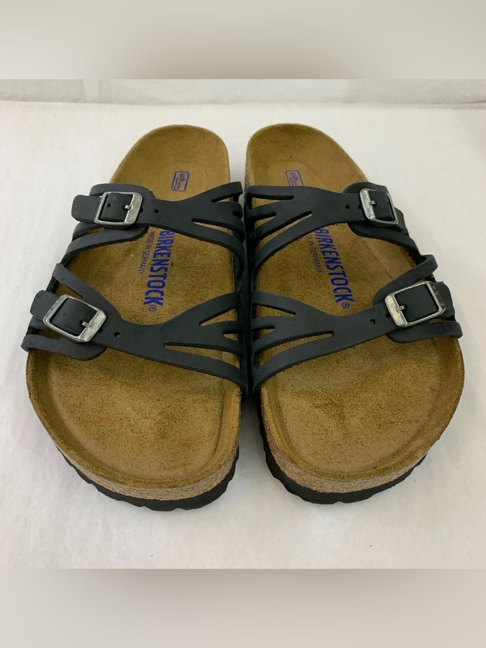 Birkenstock π
Granada Black Oiled Leather Soft Footbed Sandal Slide 39 Wmns 8 - Picture 6 of 12